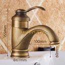DecorBites™ 6" Antique Brass Basin Faucet Water Mixer Tap - YT-5065