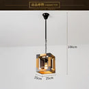 DecorBites™ 6-Head Industrial Style Pendant Lamp - Retro Solid Wood Iron Table Light