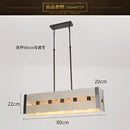 DecorBites™ 6-Head Industrial Style Pendant Lamp - Retro Solid Wood Iron Table Light
