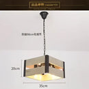 DecorBites™ 6-Head Industrial Style Pendant Lamp - Retro Solid Wood Iron Table Light