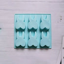 Mint green bunny tooth silicone mold kitchen baking tool