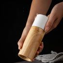 DecorBites™ 6-Inch Manual Wooden Salt Pepper Grinder, Multi-Purpose Ceramic Kitchen Tool