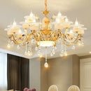 DecorBites™ 6-Light LED Dolomite Chandelier for Foyer, Living Room, Kitchen - Modern Ceiling Lighting