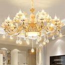 DecorBites™ 6-Light LED Dolomite Chandelier for Foyer, Living Room, Kitchen - Modern Ceiling Lighting