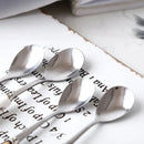 DecorBites™ 6-Piece Coffee Spoon Set, European Bone China & Stainless Steel Tableware