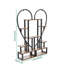 Plant Stand 6-Tier Heart Shaped