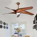DecorBites™ 60" Brown Blades Ceiling Fan with Lights Remote Control LED Light