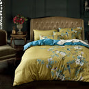 DecorBites™ 600TC Egyptian Cotton Bird Plant Flowers Bedding Set with Digital Printing