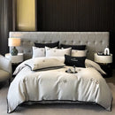 DecorBites™ 600TC Egyptian Cotton Butterfly Embroidery Bedding Set: Duvet, Sheet, Pillowcases