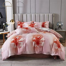 White floral teal 600tc egyptian cotton bedding set bedroom duvet cover