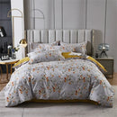 White floral teal 600tc egyptian cotton bedding set bedroom duvet cover