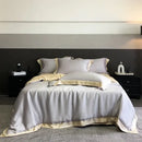 DecorBites™ 600TC Lyocell Eucalyptus Fiber Bedding Set: Duvet Cover, Bed Sheet, Pillowcases