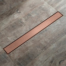 DecorBites™ 60cm Rose Gold Bathroom Floor Drain Strainer, Deodorant Conceal Shower Drain