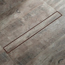 DecorBites™ 60cm Rose Gold Bathroom Floor Drain Strainer, Deodorant Conceal Shower Drain