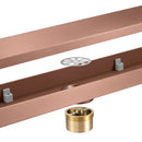 DecorBites™ 60cm Rose Gold Bathroom Floor Drain Strainer, Deodorant Conceal Shower Drain