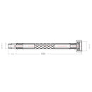 Stainless steel red & blue water supply plumbing pipes for kitchen
