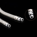 Stainless steel red & blue water supply plumbing pipes for kitchen