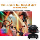 Black dual lens moving head strobe beam laser light for living room