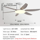 DecorBites™ 63" DC Indoor Ceiling Fan Light New Style Strong Winds Chandelier