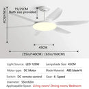 DecorBites™ 63" DC Indoor Ceiling Fan Light New Style Strong Winds Chandelier