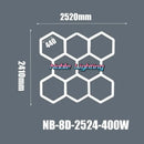DecorBites™ 6500K LED Hexagrid System for Workshop, Gym, Studio - 2 Year Warranty