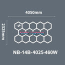 DecorBites™ 6500K LED Hexagrid System for Workshop, Gym, Studio - 2 Year Warranty