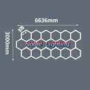 DecorBites™ 6500K LED Hexagrid System for Workshop, Gym, Studio - 2 Year Warranty