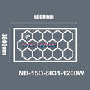 DecorBites™ 6500K LED Hexagrid System for Workshop, Gym, Studio - 2 Year Warranty