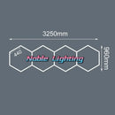 DecorBites™ 6500K LED Hexagrid System for Workshop, Gym, Studio - 2 Year Warranty