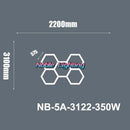 DecorBites™ 6500K LED Hexagrid System for Workshop, Gym, Studio - 2 Year Warranty