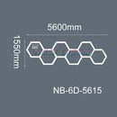DecorBites™ 6500K LED Hexagrid System for Workshop, Gym, Studio - 2 Year Warranty