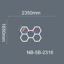 DecorBites™ 6500K LED Hexagrid System for Workshop, Gym, Studio - 2 Year Warranty