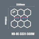 DecorBites™ 6500K LED Hexagrid System for Workshop, Gym, Studio - 2 Year Warranty