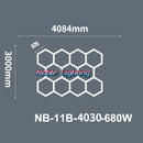 DecorBites™ 6500K LED Hexagrid System for Workshop, Gym, Studio - 2 Year Warranty