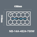 DecorBites™ 6500K LED Hexagrid System for Workshop, Gym, Studio - 2 Year Warranty