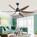 DecorBites™ 66" Nordic Industrial Ceiling Fan with LED Light and Remote Control