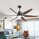 DecorBites™ 66" Nordic Industrial Ceiling Fan with LED Light and Remote Control