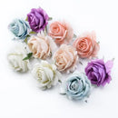 DecorBites™ 6CM Roses Head DIY Wedding Decor Flowers Home Decor Artificial Flowers