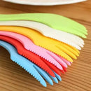 DecorBites™ 6Pcs Outdoor Spork Set: Spoon, Fork, Cutter - Camping, Hiking, Picnic Utensils