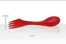 DecorBites™ 6Pcs Outdoor Spork Set: Spoon, Fork, Cutter - Camping, Hiking, Picnic Utensils