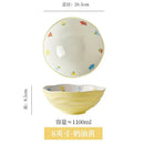 DecorBites™ 7" Hand-Painted Ceramic Ramen Bowl - Large Noodle Bowl for Home & Restaurant
