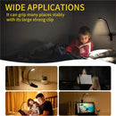 DecorBites™ 7 LED Book Light: Rechargeable Reading Lamp with 3-Level White Light Clip-On