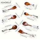 DecorBites™ 7-Piece Thai Wooden Cooking Utensil Set | Eco-Friendly Kitchen Tableware