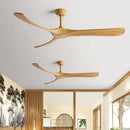 DecorBites™ 70" Black American Modern Wooden Blade Ceiling Fan for Indoor Restaurant