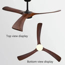DecorBites™ 70" Wooden Ceiling Fan with Reversible Motor for Year-Round Comfort