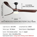 DecorBites™ 70" Wooden Ceiling Fan with Reversible Motor for Year-Round Comfort