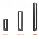 Modern black led aluminum garden bollard light garden pathway lamp