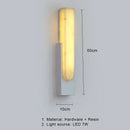 Modern gold and white led marble wall lamp bedroom sconce