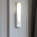 Modern gold and white led marble wall lamp bedroom sconce