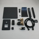 DecorBites™ 8/16 Inch Matte Black LED Rainfall Shower Faucet Set